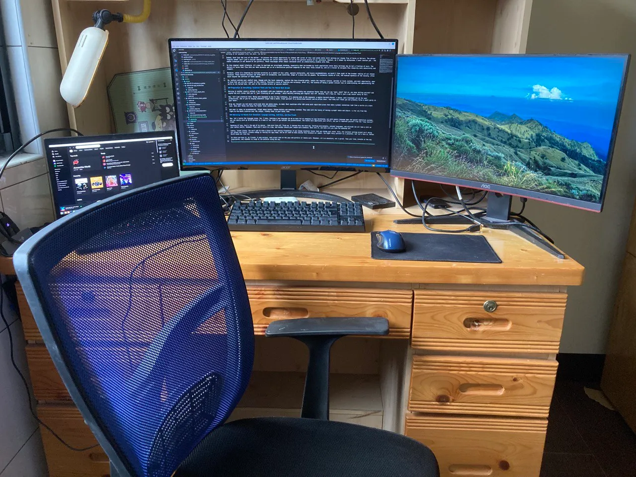 My personal setup currently in Taiwan
